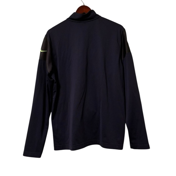 Nike Seattle Seahawks 1/4 Zip Dri-FIT Pullover Navy- Size Large - Picture 5 of 5